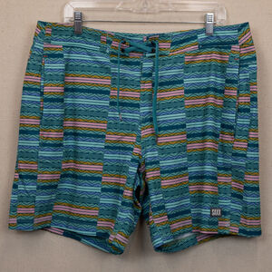 Saxx Betawave 2N1 teal pink interior liner board shorts-36